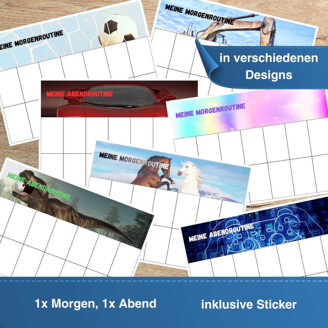 Morgen- & Abendroutine Kinder zum Ausdrucken